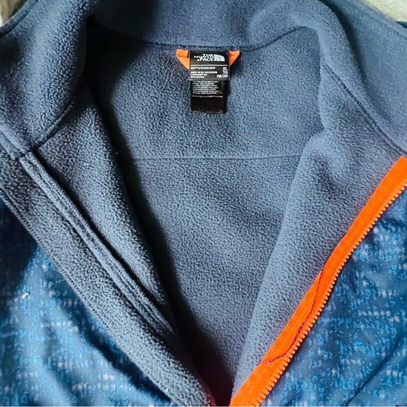 The North Face Coat ~ Blue ~ Size Youth XL 18/20 ~ 1/2 Fleece ~ Full Zip - Picture 7 of 9